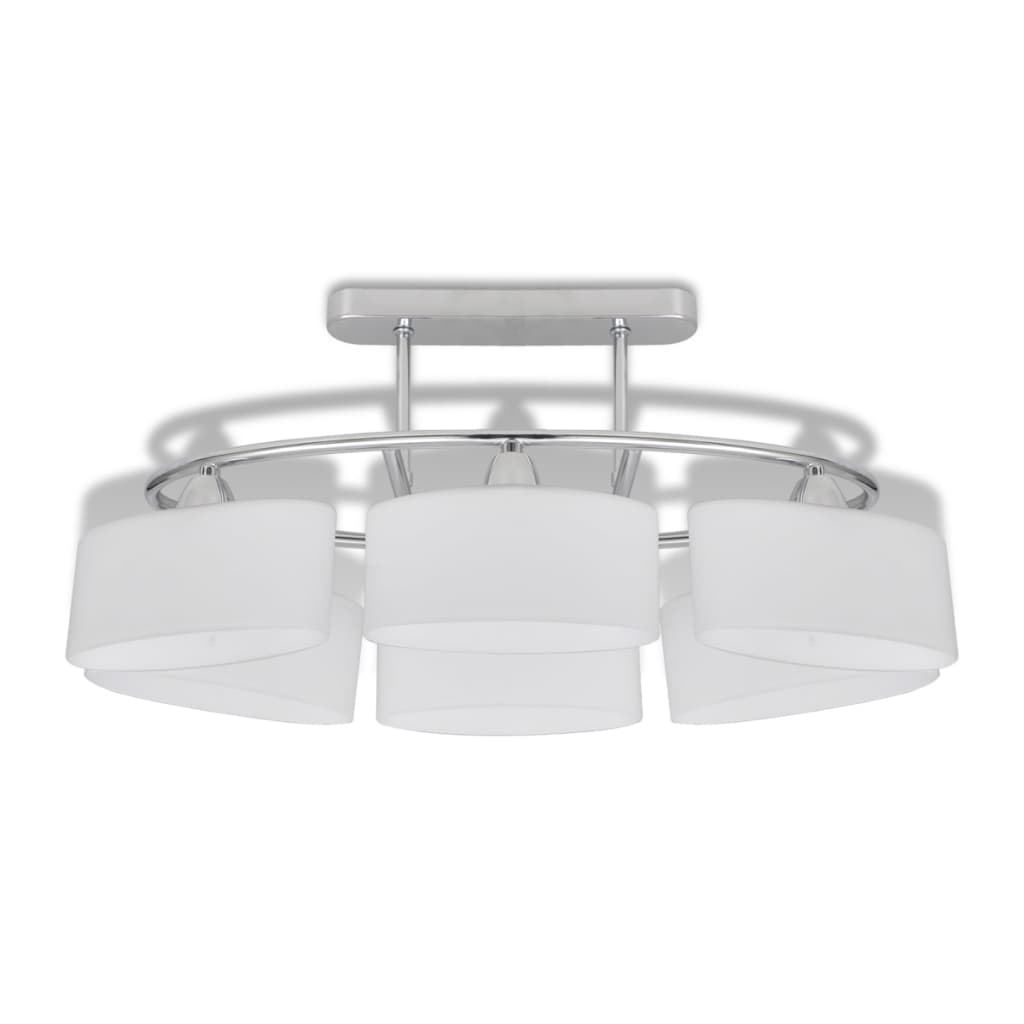 Lampade da Soffitto Ellissoidali 4 pz Paralume in Vetro E14