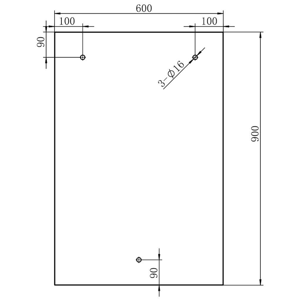 Pensilina Ingresso Vetro di Sicurezza VSG 135x90cm Acciaio Inox