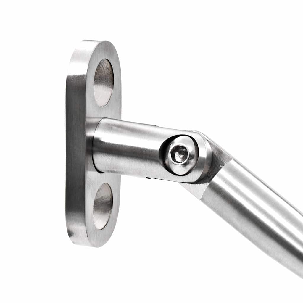 Pensilina Ingresso Vetro di Sicurezza VSG 135x90cm Acciaio Inox