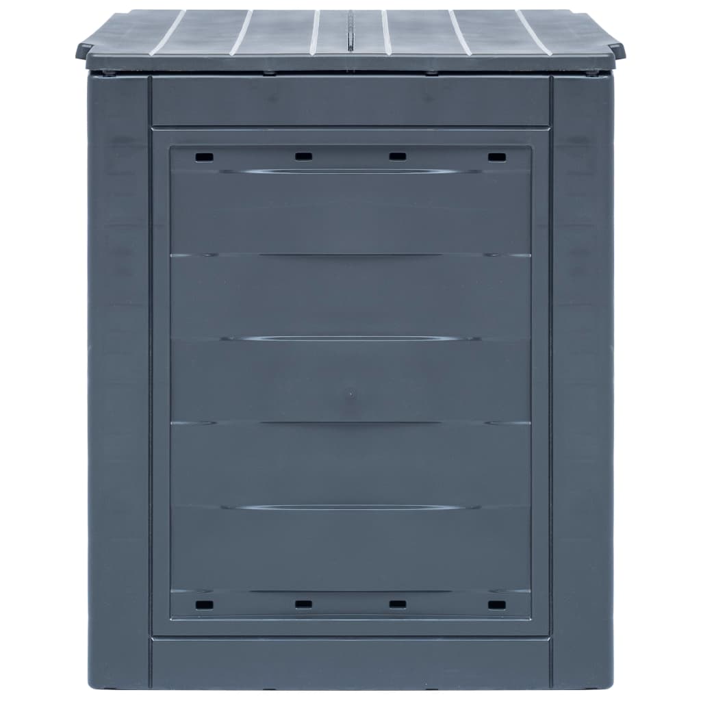 Compostiere per Giardino 2 pz Grigio 60x60x73 cm 520 L