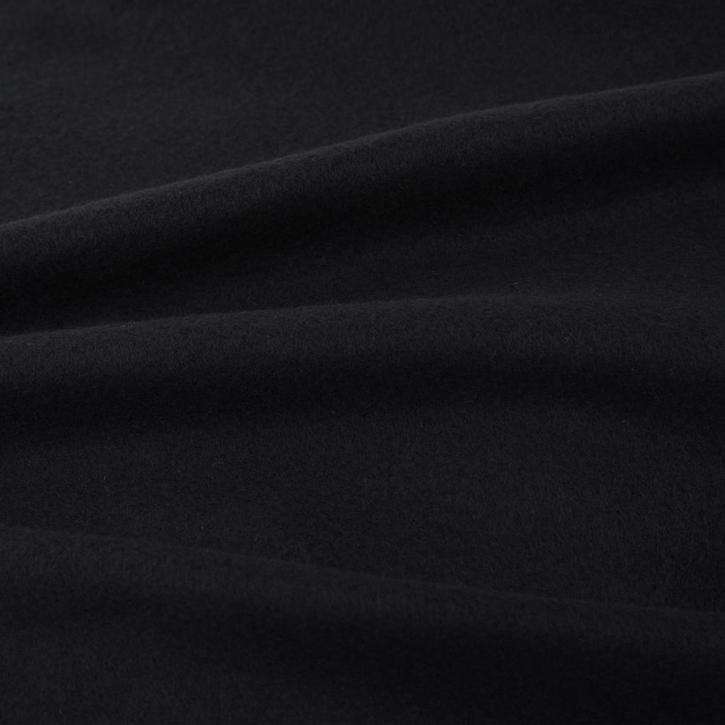 Set di Biancheria Letto 4 pz in Pile Nero 155x200/80x80 cm