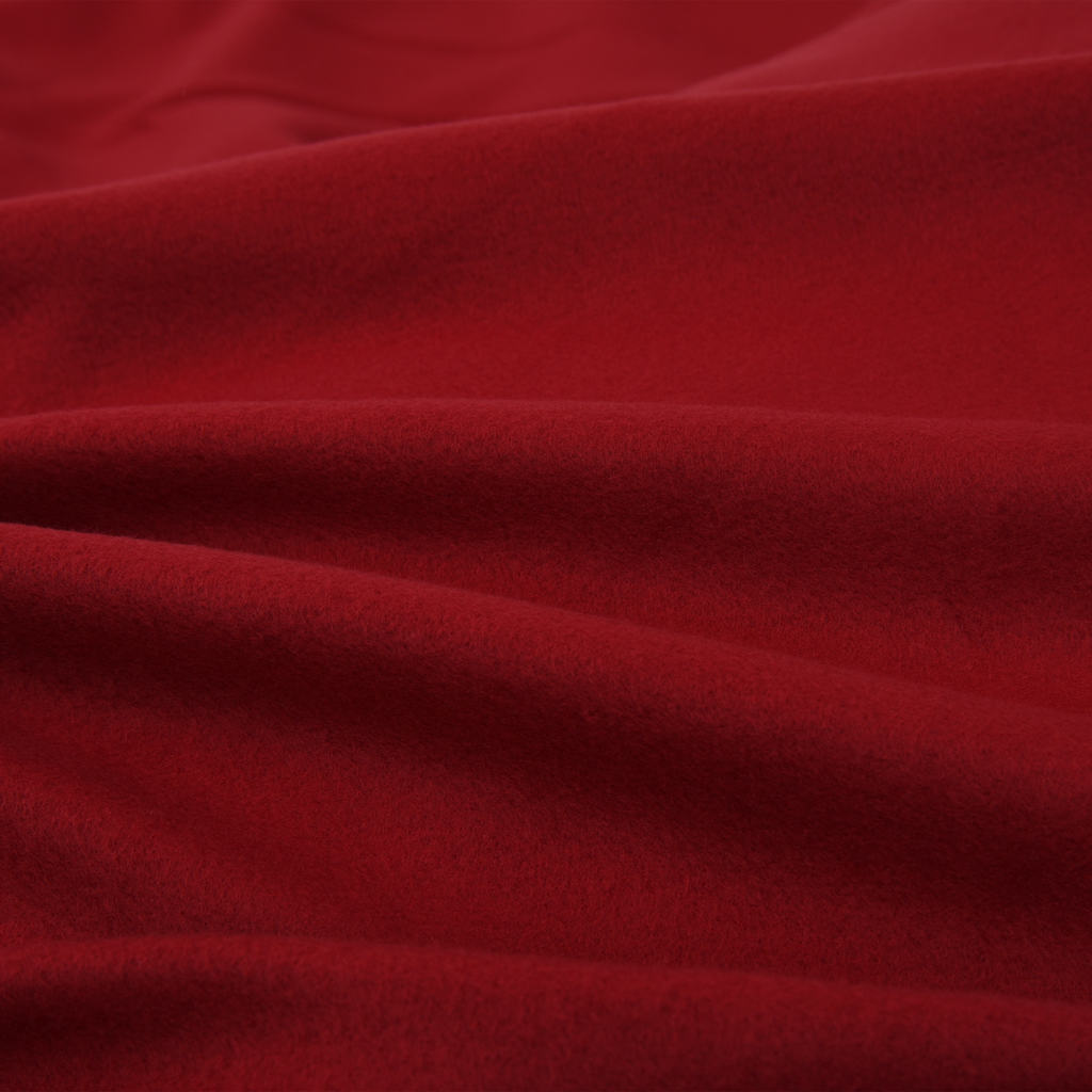 Set Biancheria Letto 5 pz in Pile Rosso Vino 200x200/80x80cm