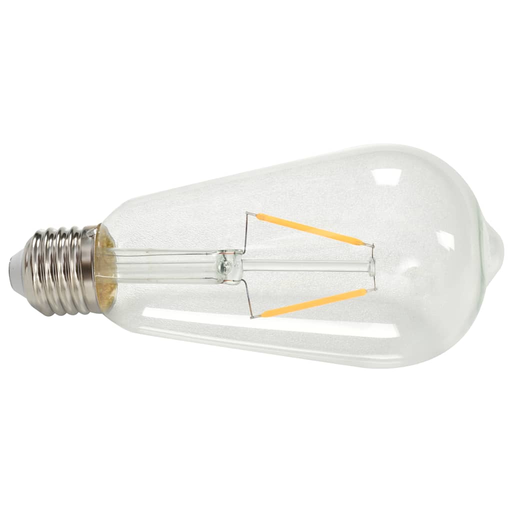 Faretti 2 pz con Lampadine a Incandescenza 2 W Nero e Rame E27