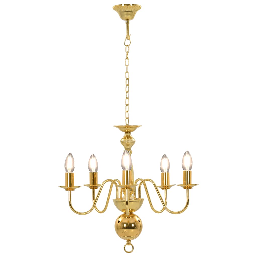 Lampadario Oro 5 Lampadine Attacco E14