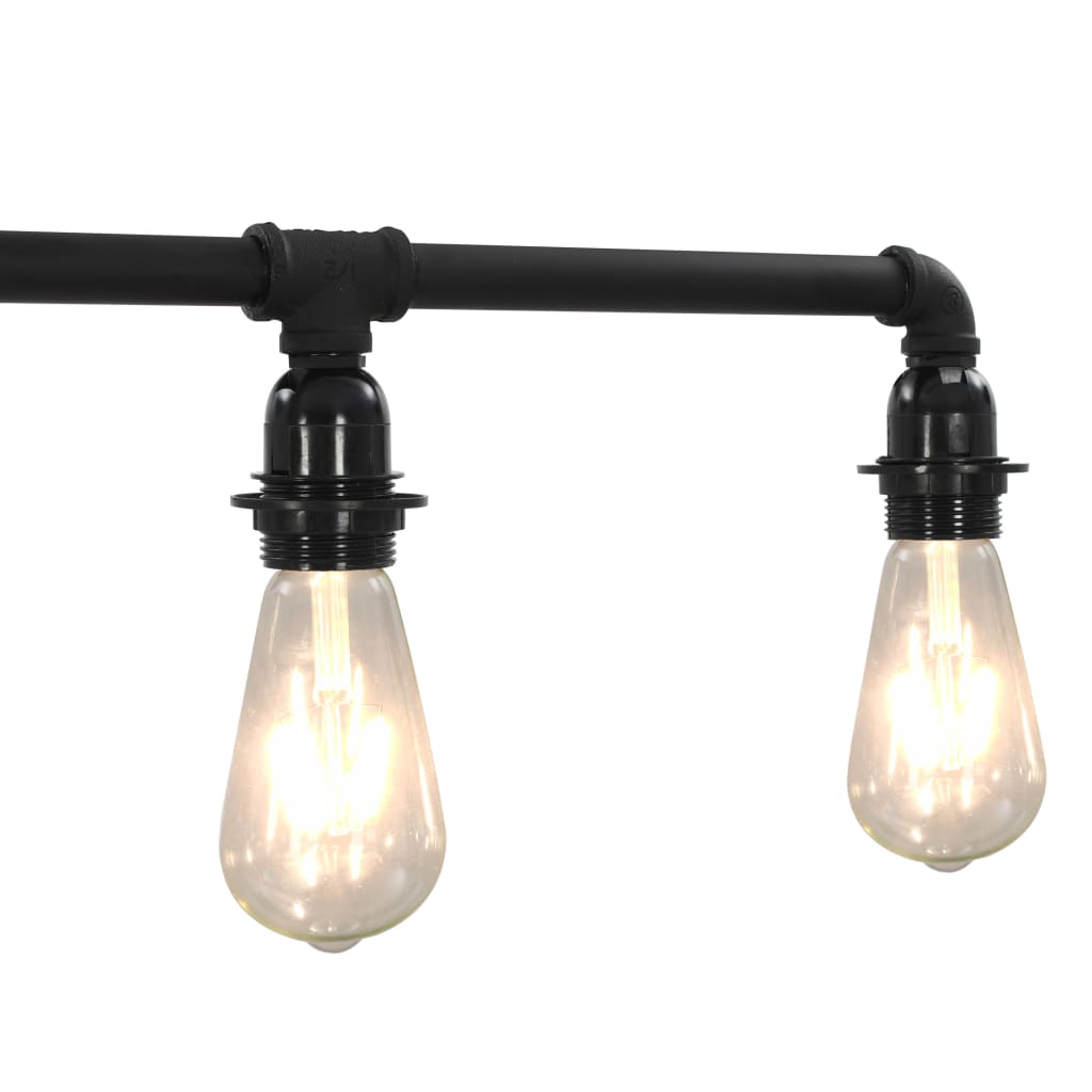 Lampadario Nero per 5 Lampadine E27