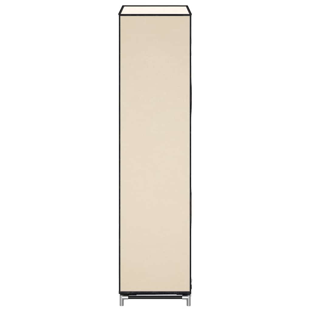 Scarpiera Coperta Crema 58x28x106 cm in Tessuto