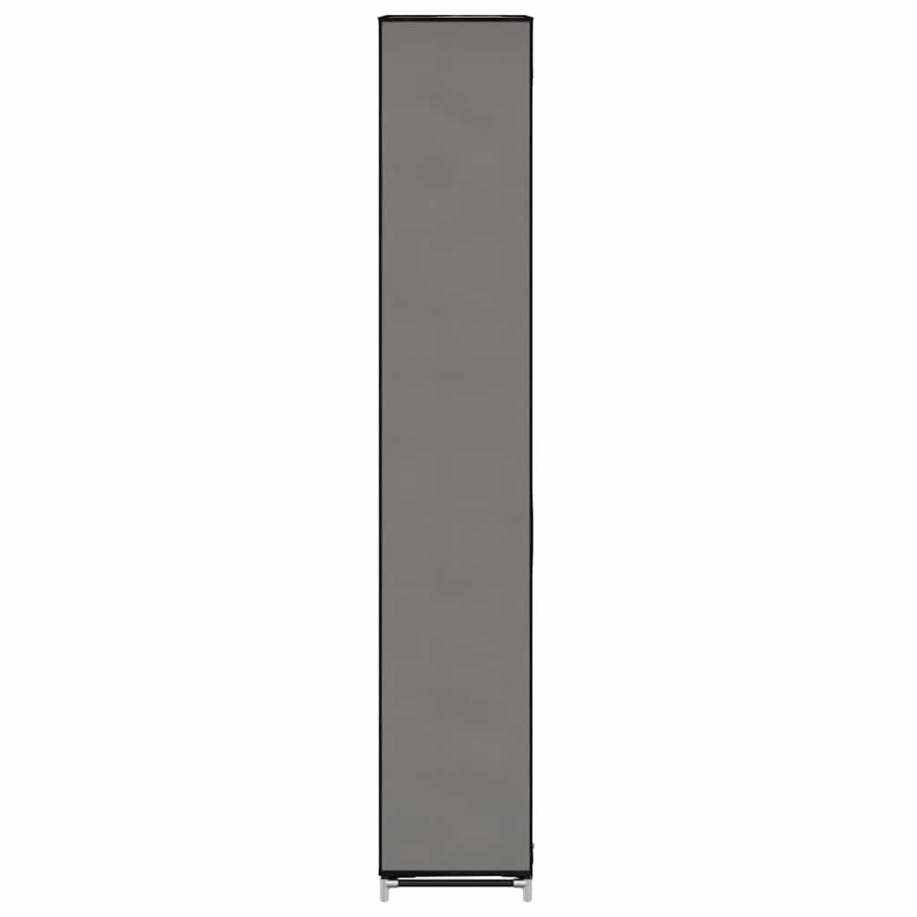 Scarpiera con Rivestimento in Tessuto Grigio 57x29x162 cm