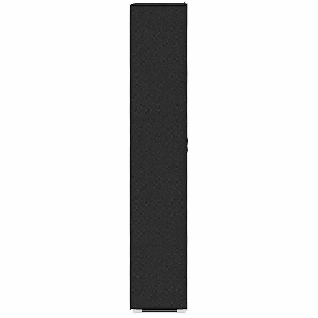 Scarpiera Nera 60x30x166 cm in Tessuto