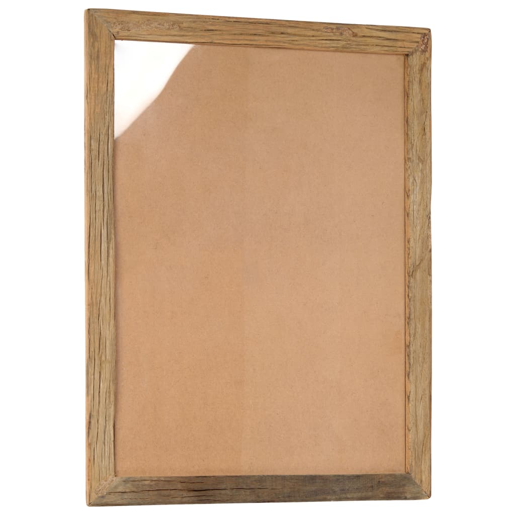 Cornici Foto 2 pz 90x70cm in Legno Massello di Recupero e Vetro