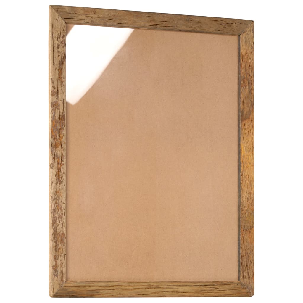 Cornici Foto 2 pz 90x70cm in Legno Massello di Recupero e Vetro