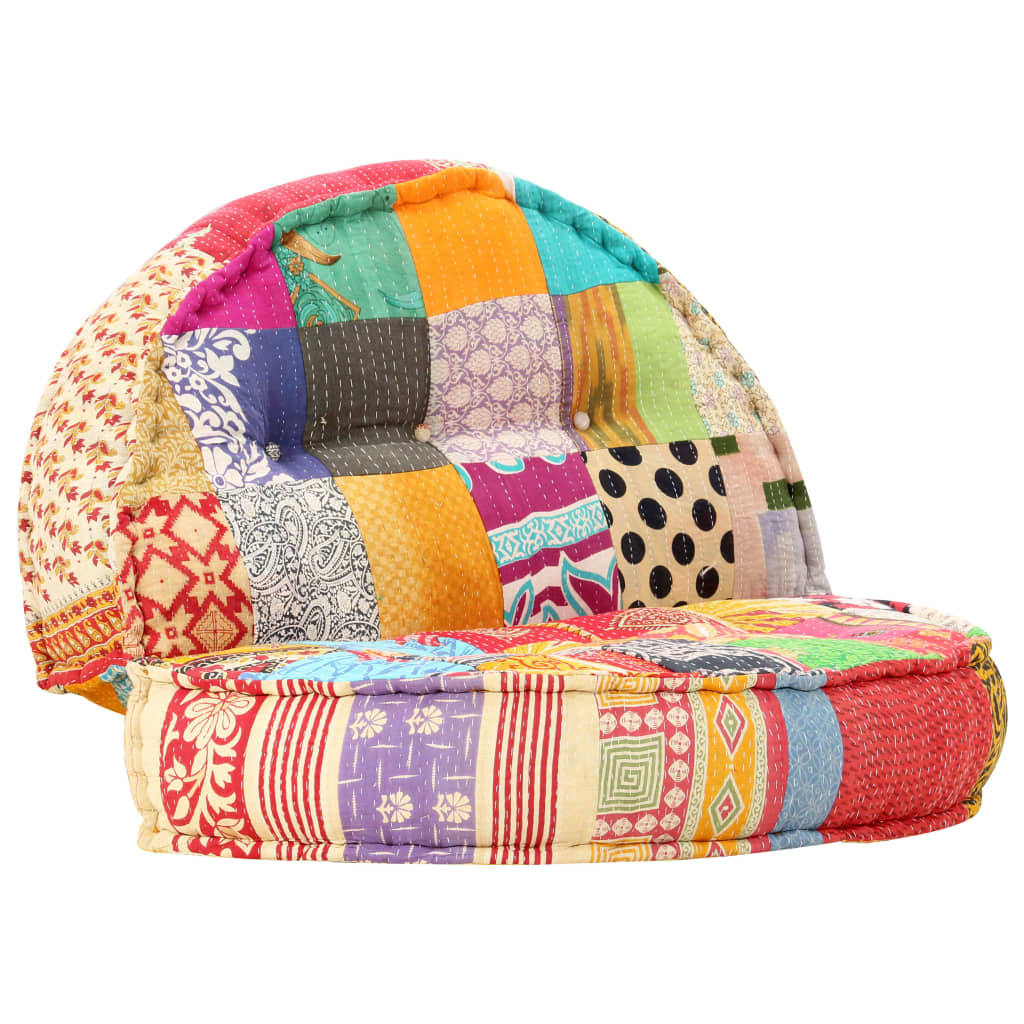 Pouf 100x20 cm in Tessuto Patchwork