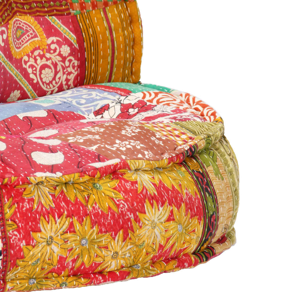 Pouf 100x20 cm in Tessuto Patchwork