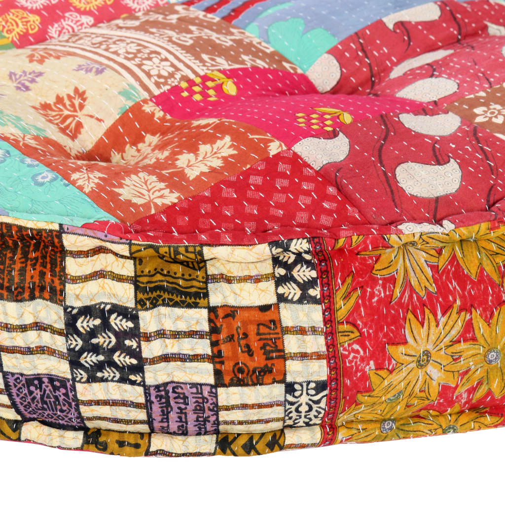 Pouf 100x20 cm in Tessuto Patchwork