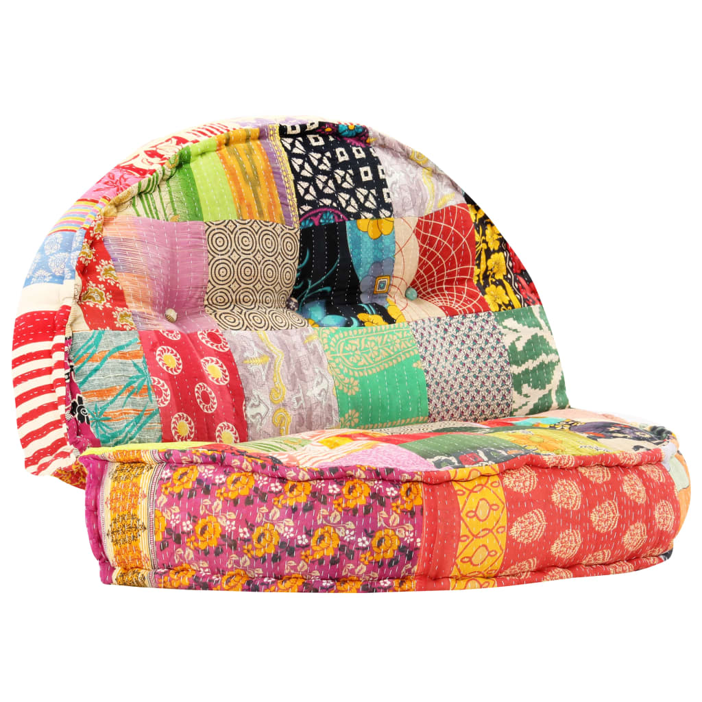 Pouf 100x20 cm in Tessuto Patchwork