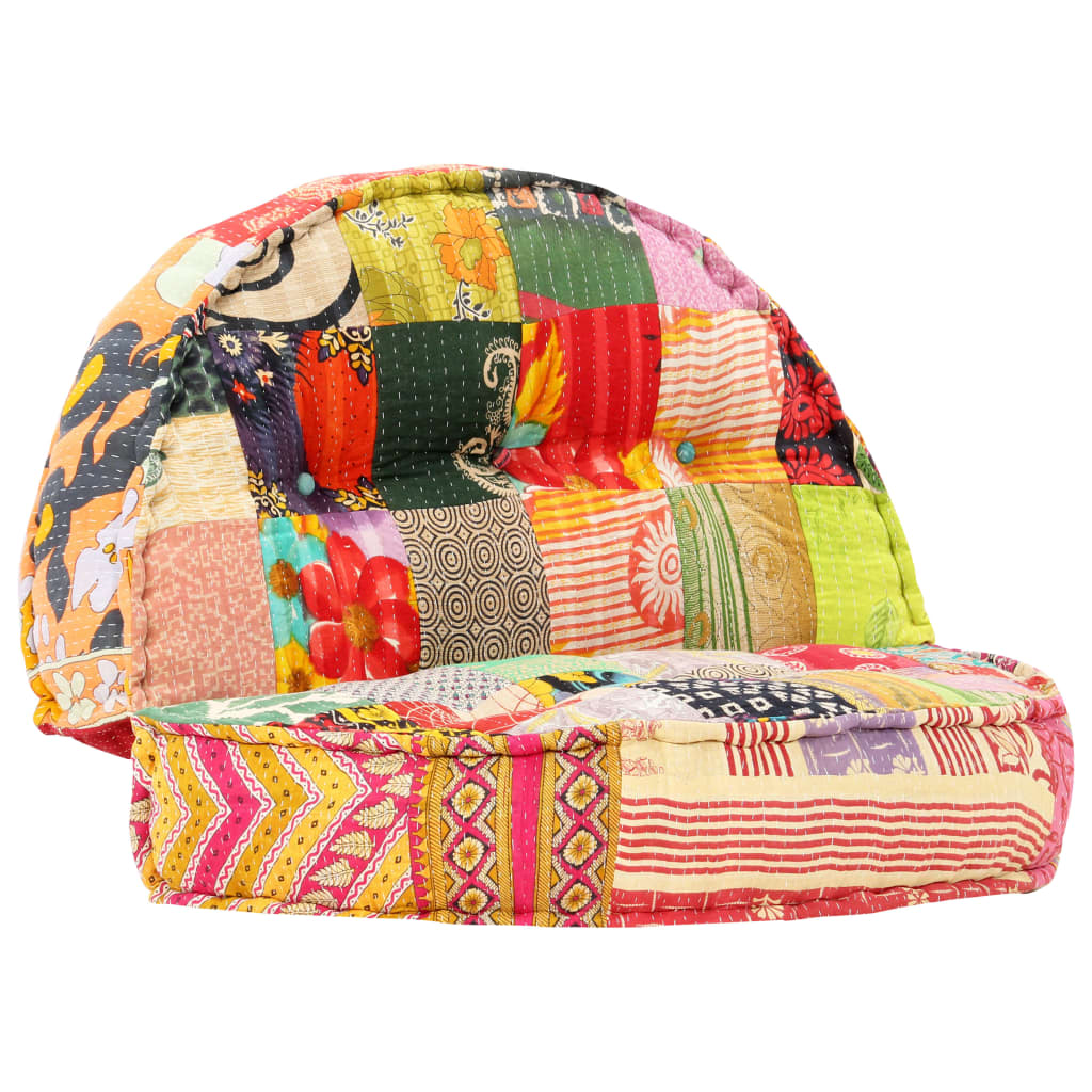 Pouf 100x20 cm in Tessuto Patchwork