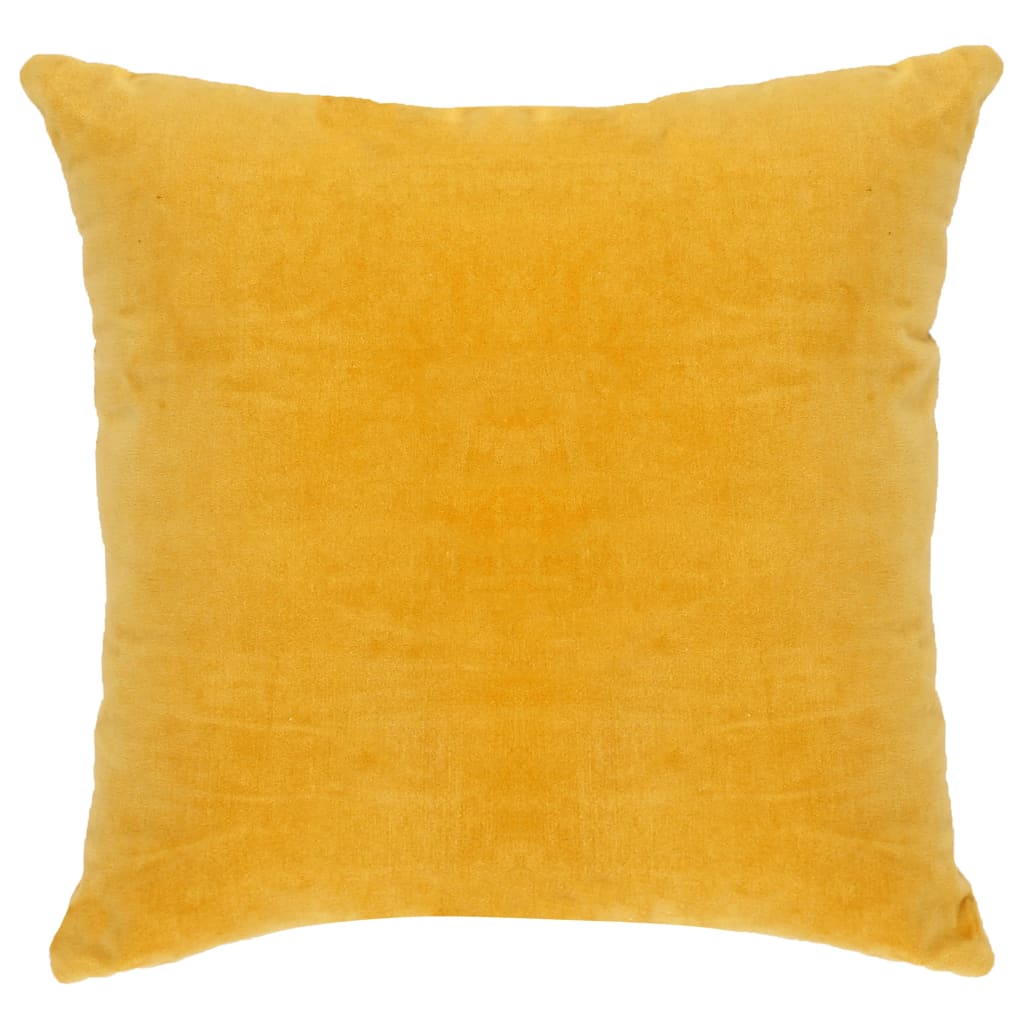 Cuscini in Velluto di Cotone 2 pz 45x45 cm Gialli