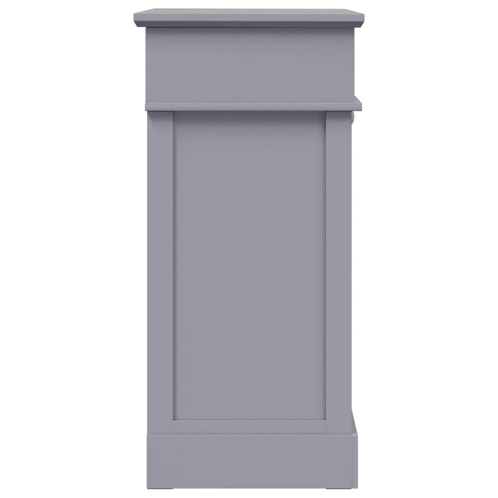 Scarpiera Grigia 50x28x58 cm in Legno di Paulownia