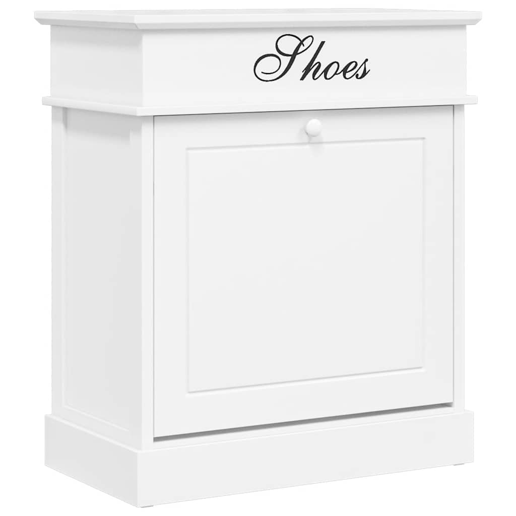 Scarpiera Bianca 50x28x58 cm in Legno di Paulownia