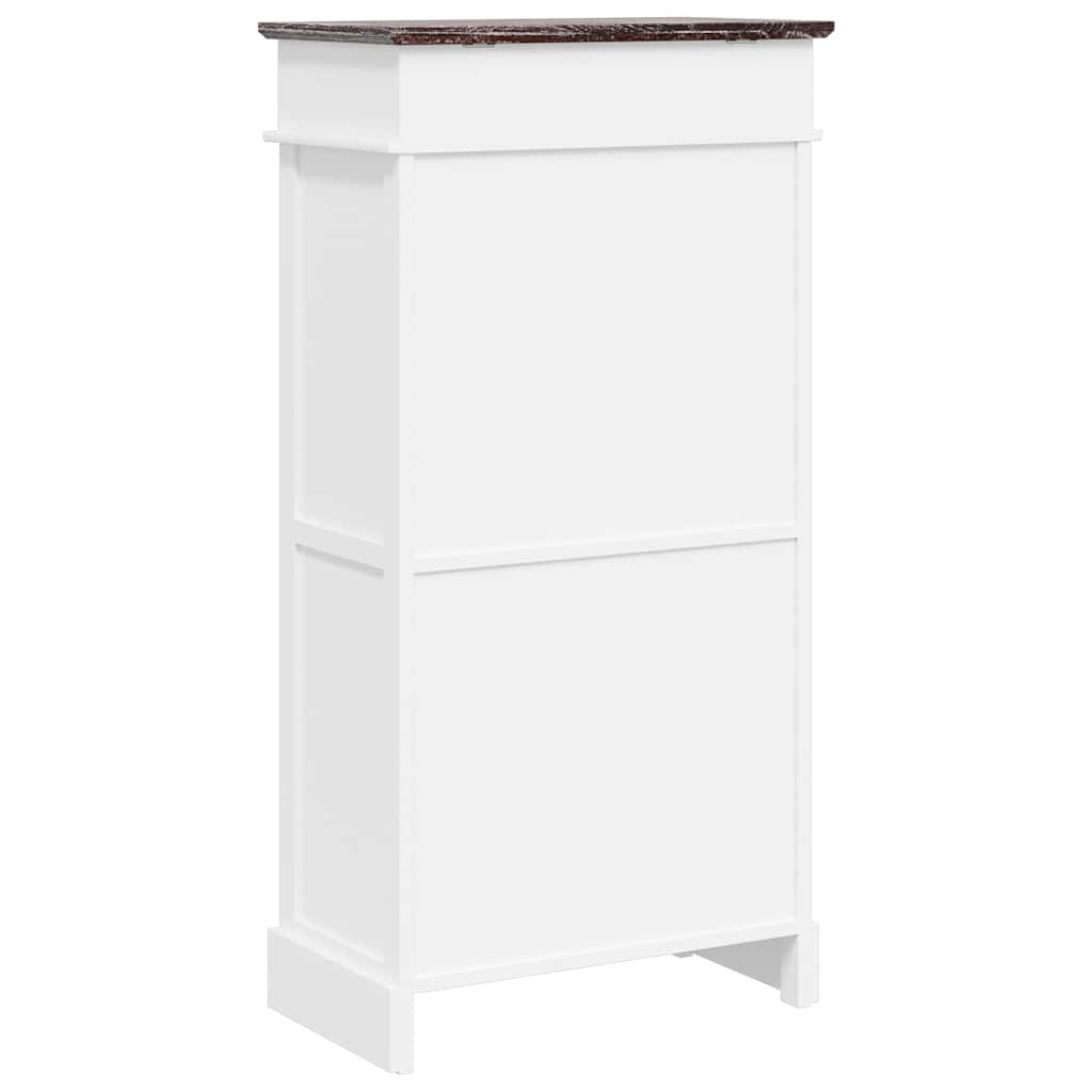 Scarpiera Marrone 50x28x98 cm in Legno di Paulownia