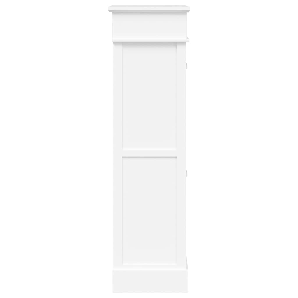Scarpiera Bianca 50x28x98 cm in Legno di Paulownia