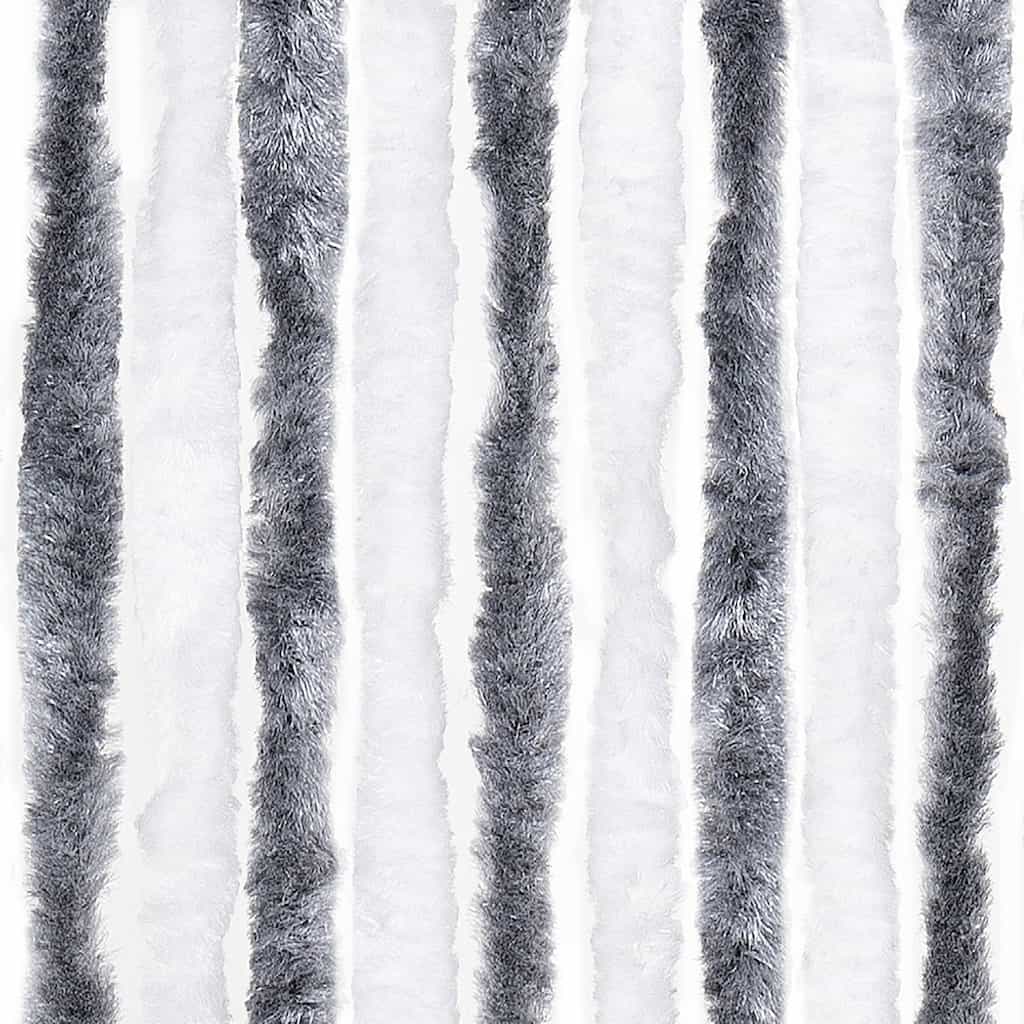 Zanzariera Grigio e Bianco 56x185 cm Ciniglia