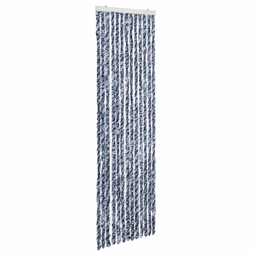 Zanzariera Blu Bianco e Argento 56x185 cm Ciniglia