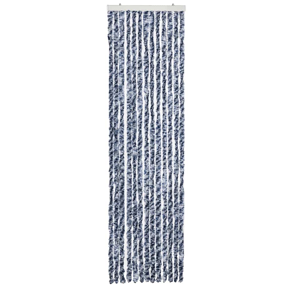Zanzariera Blu Bianco e Argento 56x185 cm Ciniglia