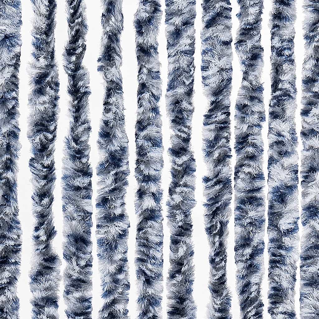 Zanzariera Blu Bianco e Argento 56x185 cm Ciniglia