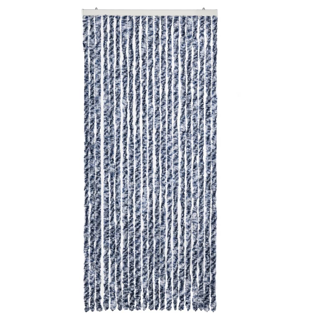 Zanzariera Blu Bianco e Argento  90x220 cm Ciniglia