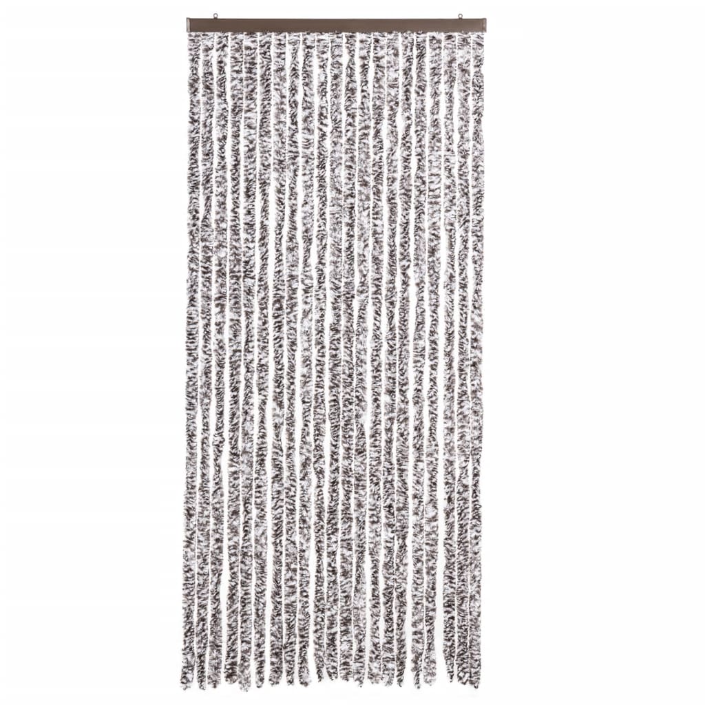 Zanzariera Marrone e Beige 90x220 cm Ciniglia
