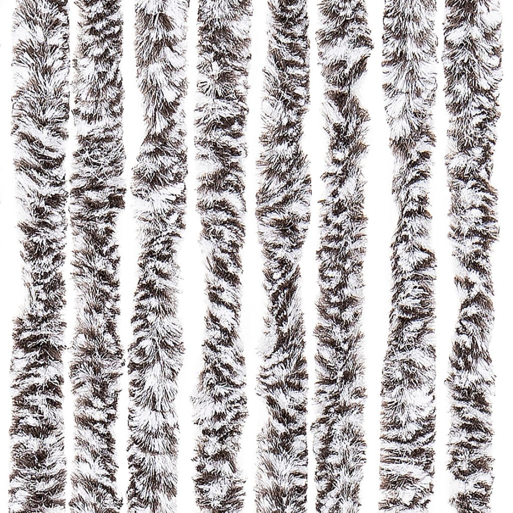 Zanzariera Marrone e Beige 90x220 cm Ciniglia