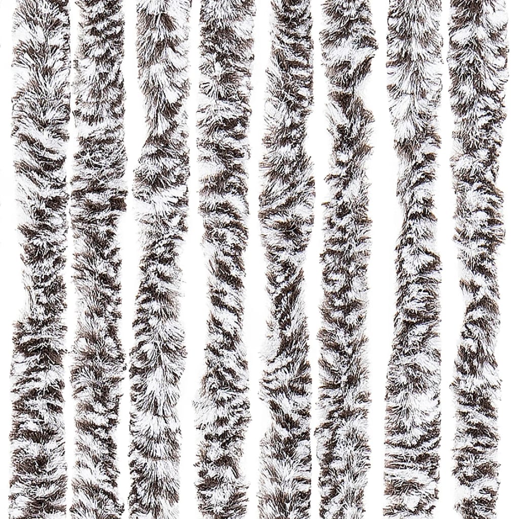 Zanzariera Marrone e Beige 100x220 cm Ciniglia