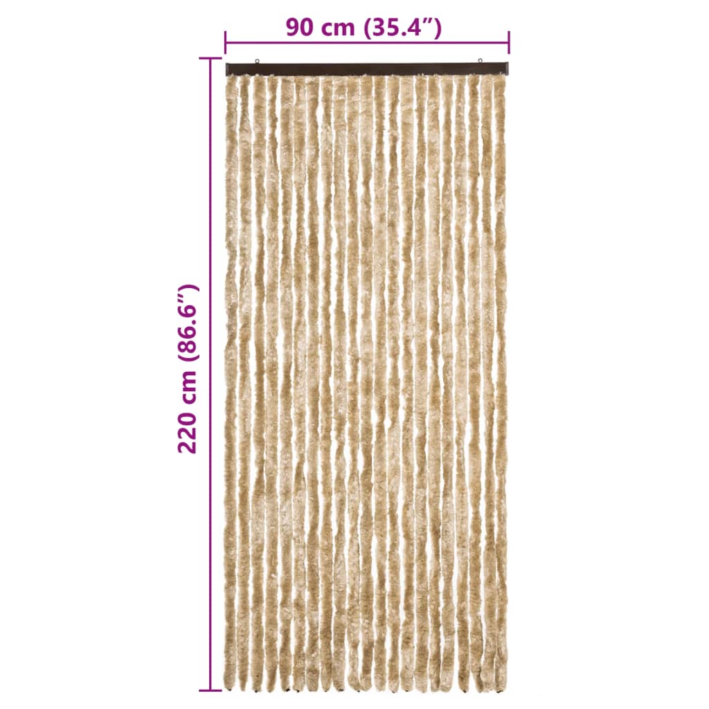 Zanzariera Beige 90x220 cm Ciniglia