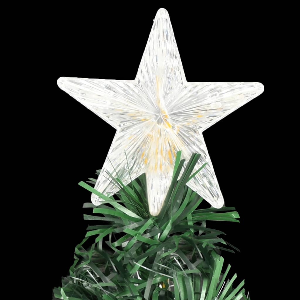 Albero di Natale Preilluminato con Supporto e LED 150 cm Fibra Ottica