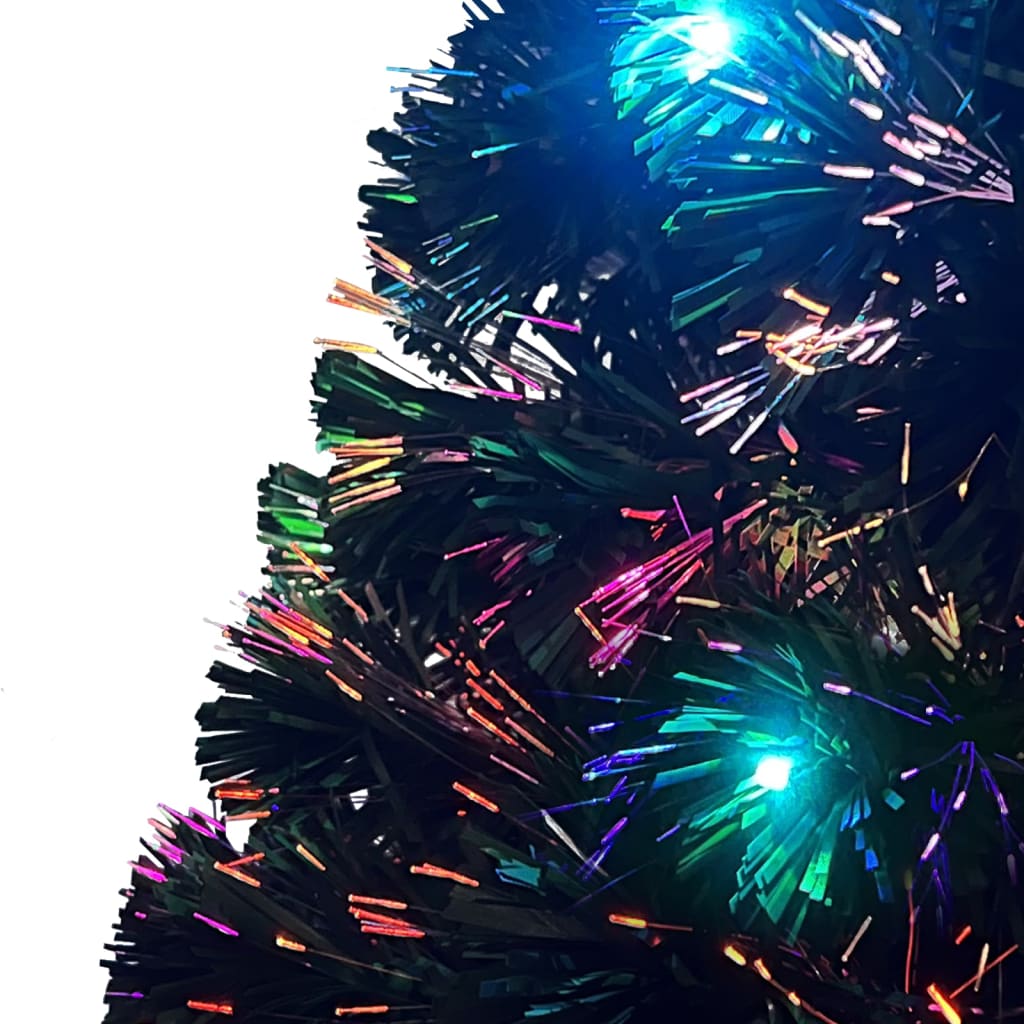 Albero di Natale Preilluminato con Supporto e LED 180 cm Fibra Ottica