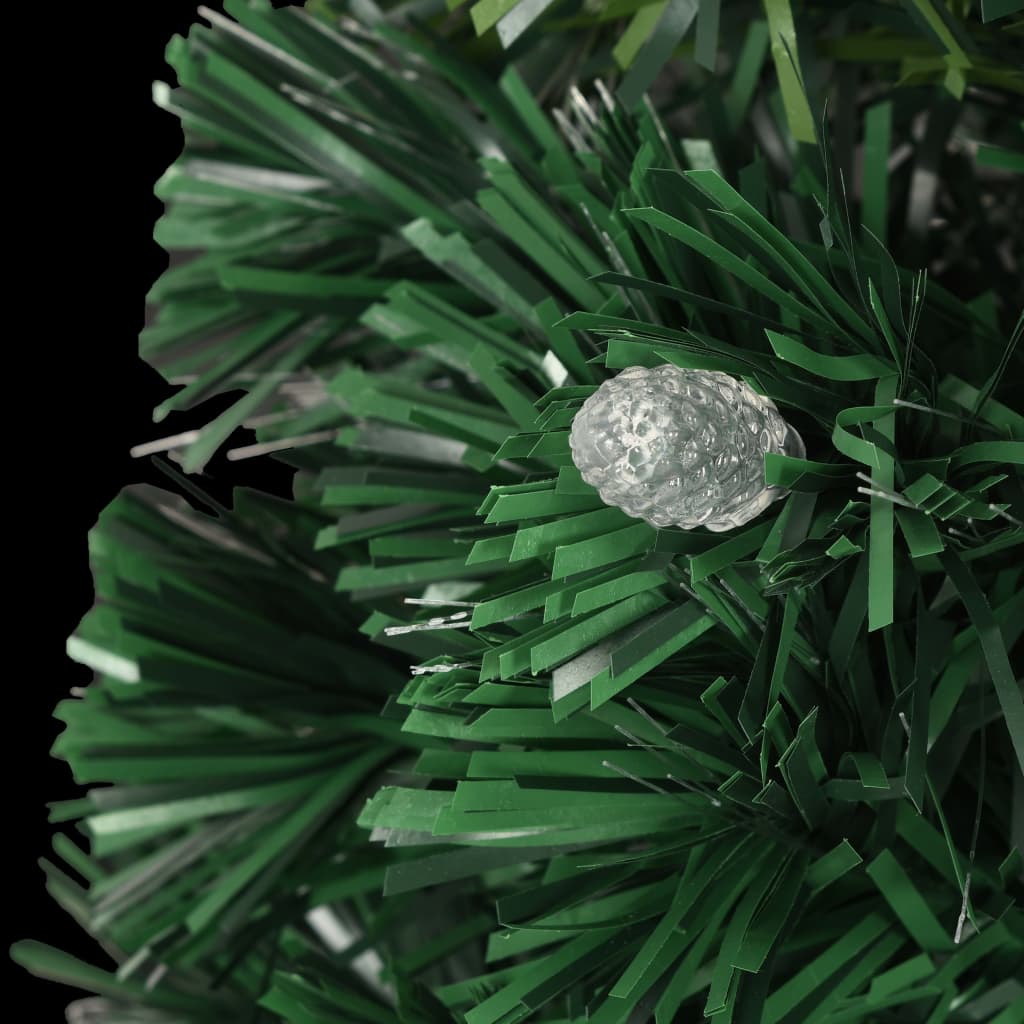 Albero di Natale Preilluminato con Supporto e LED 240 cm Fibra Ottica