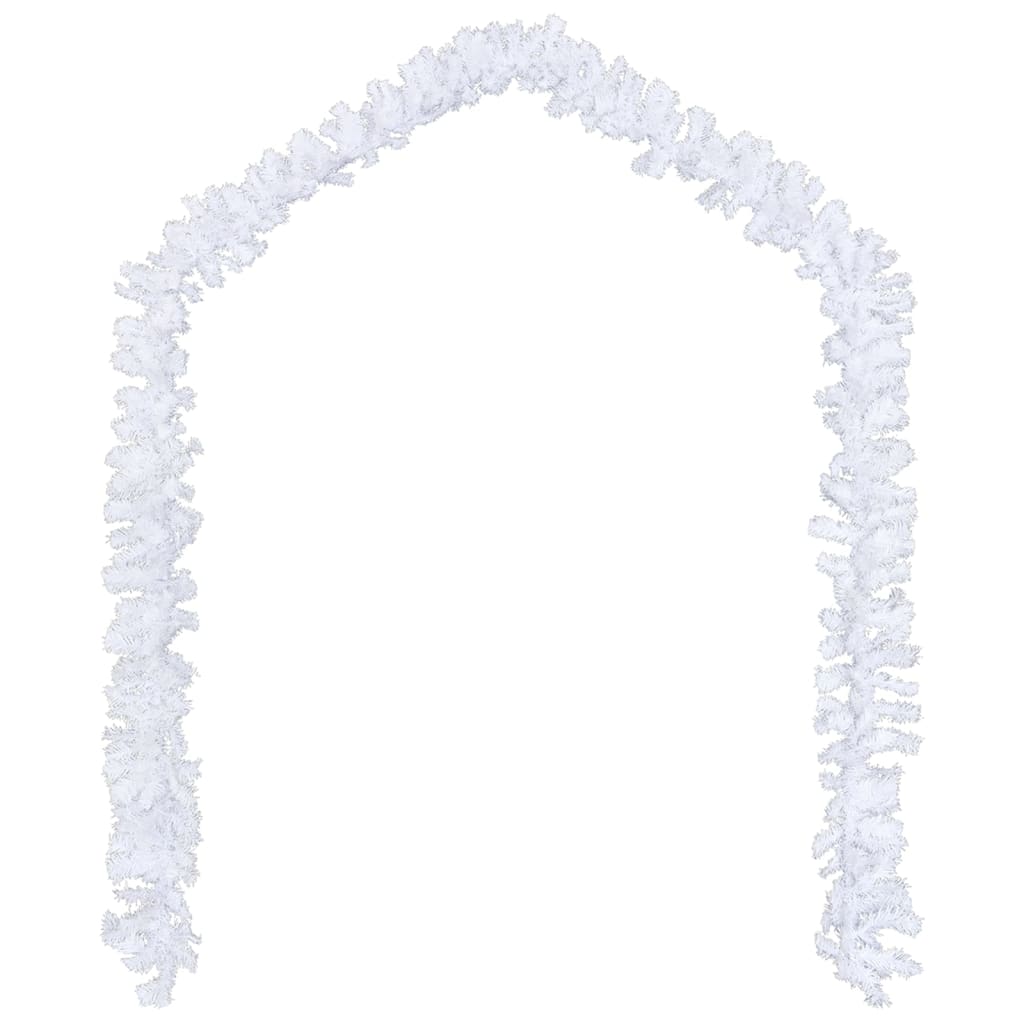 Ghirlande Natalizie 4 pz Bianco 270 cm PVC