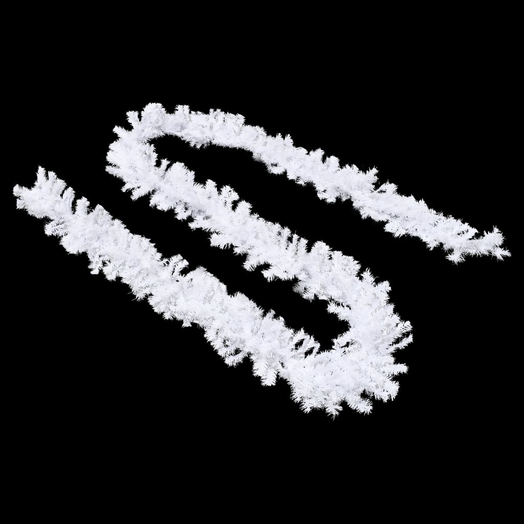 Ghirlande Natalizie 4 pz Bianco 270 cm PVC