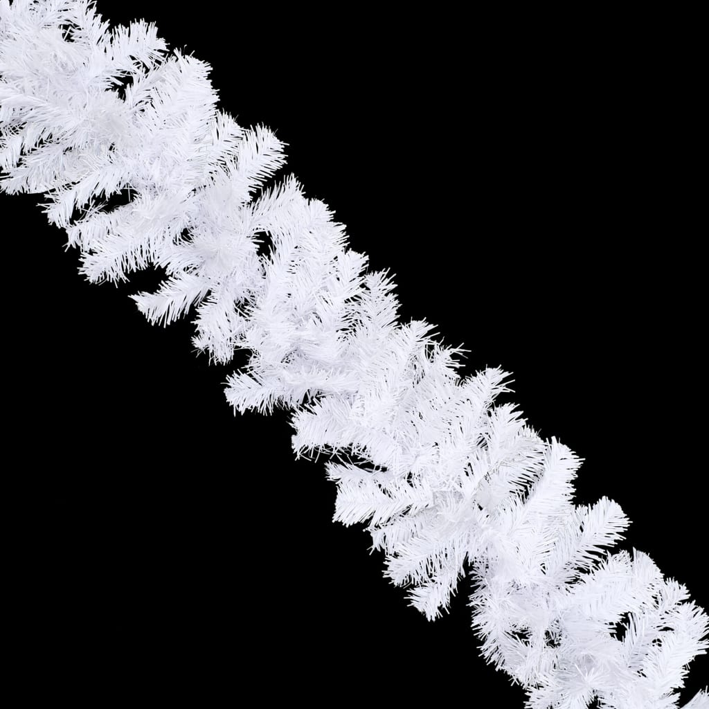 Ghirlande Natalizie 4 pz Bianco 270 cm PVC