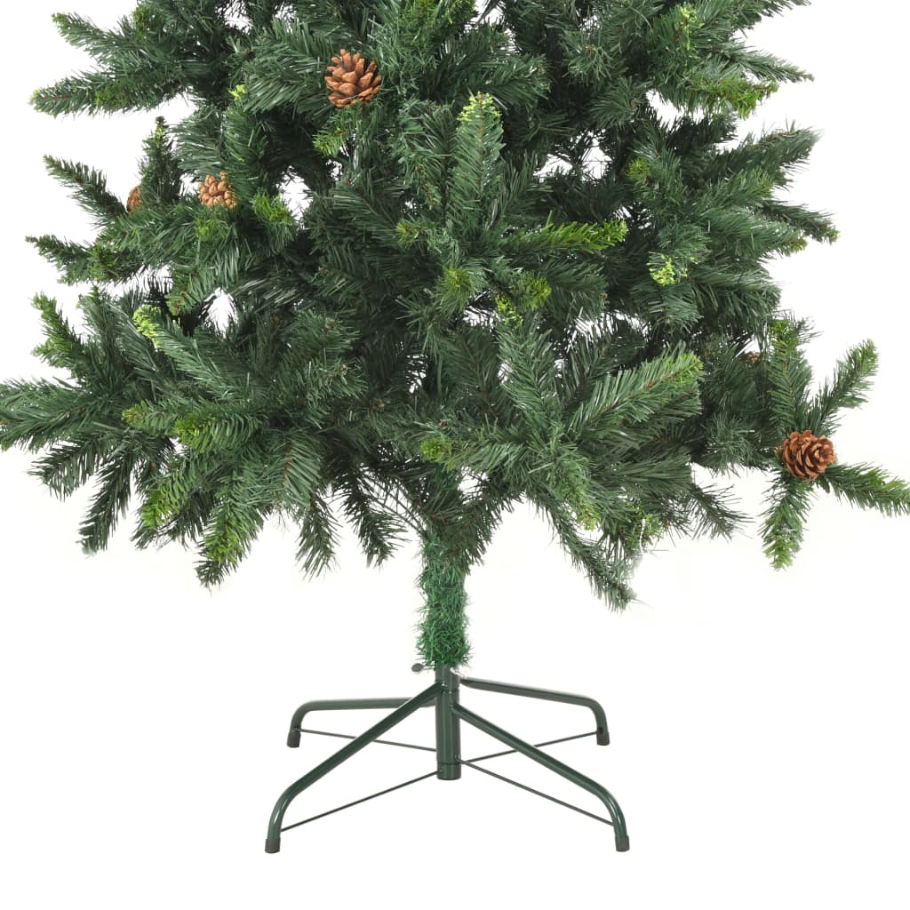 Albero di Natale Artificiale con Pigne Verde 180 cm