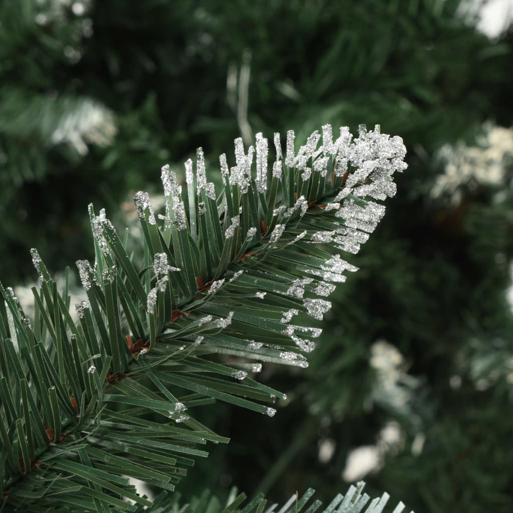 Albero di Natale Artificiale Pigne e Brillantini Bianchi 180 cm
