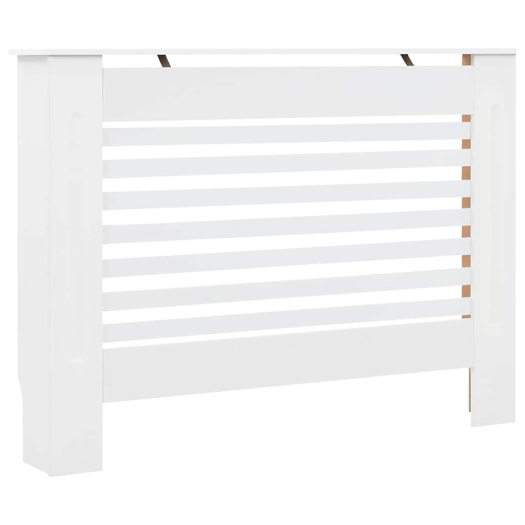Copertura per Radiatore Bianca 112x19x81,5 cm in MDF