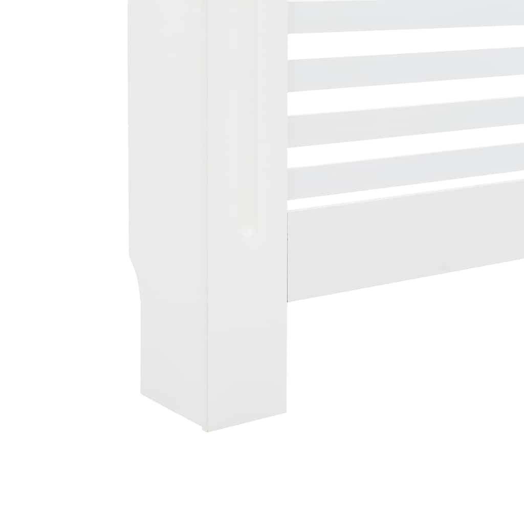 Copertura per Radiatore Bianca 112x19x81,5 cm in MDF