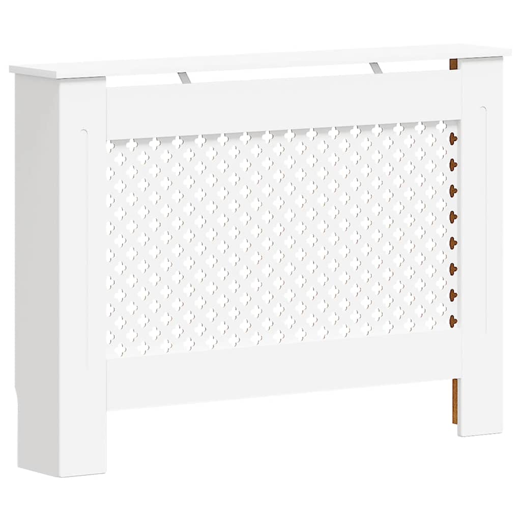 Copertura per Radiatore Bianca 112x19x81,5 cm in MDF