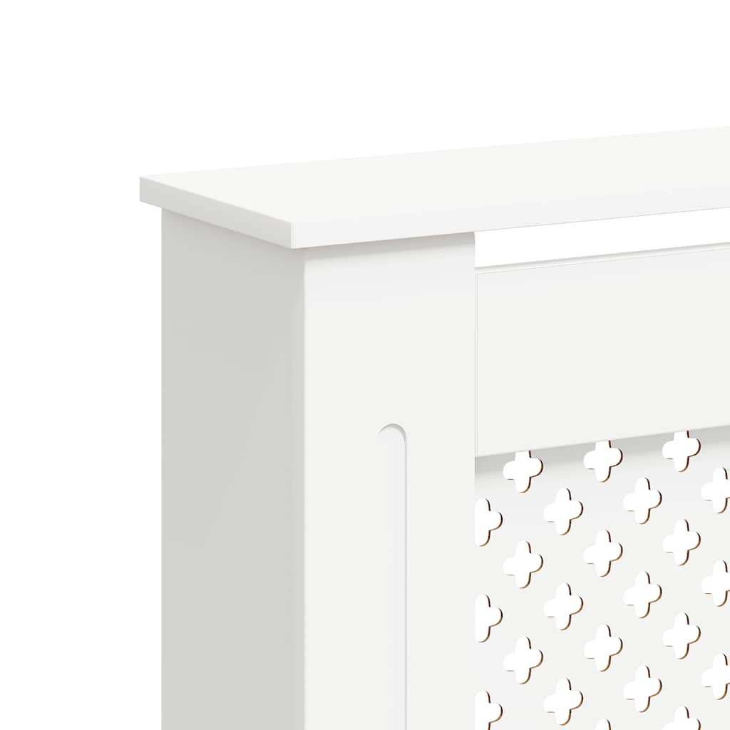 Copertura per Radiatore Bianca 152x19x81,5 cm in MDF