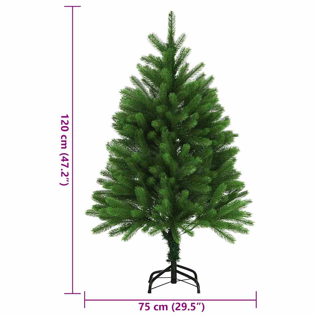 Albero di Natale Artificiale Realistico con Punte 120 cm Verde