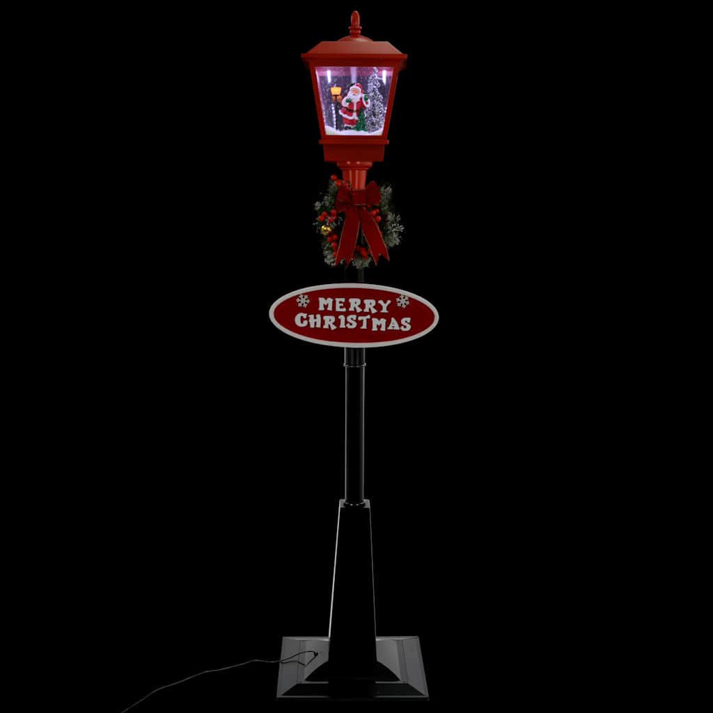 Lampione di Natale con Babbo Natale 180 cm LED