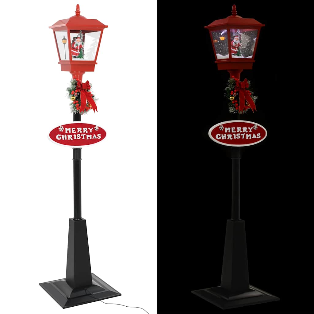 Lampione di Natale con Babbo Natale 180 cm LED
