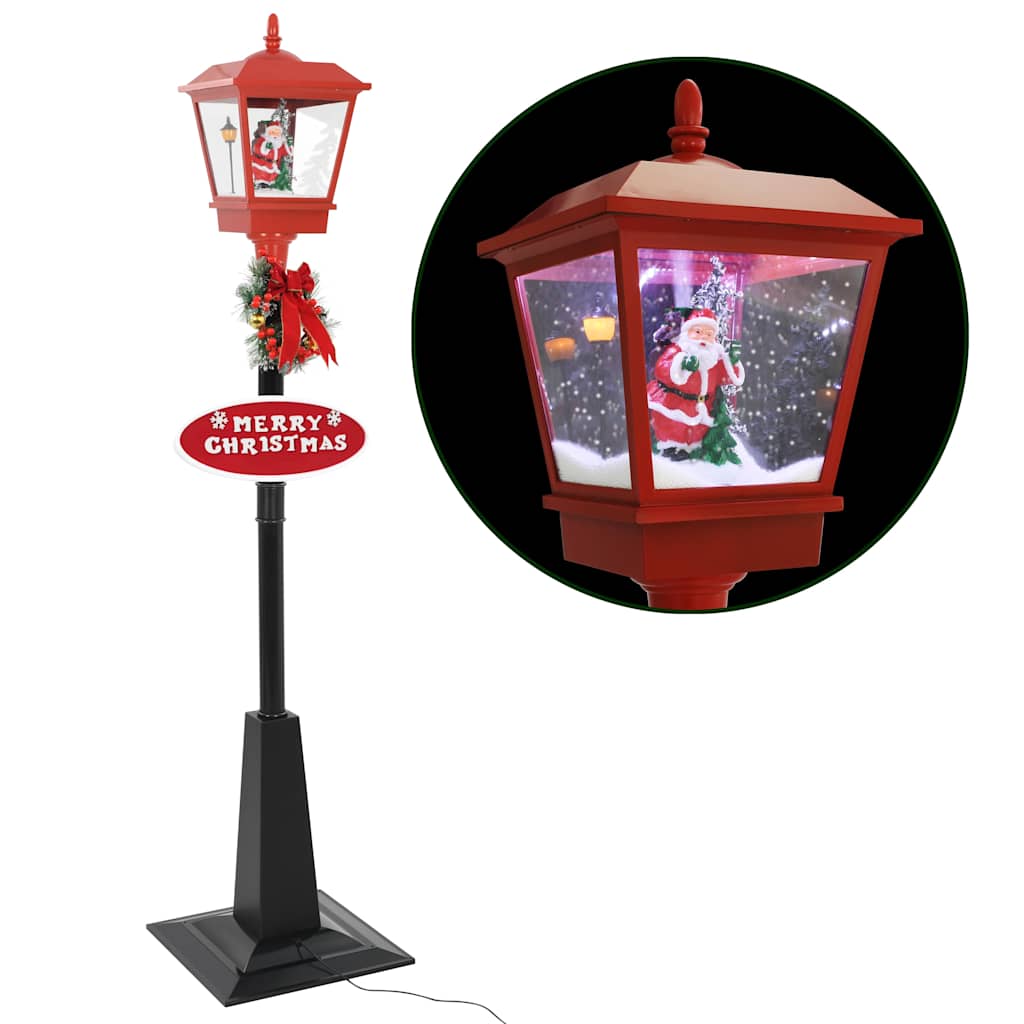 Lampione di Natale con Babbo Natale 180 cm LED
