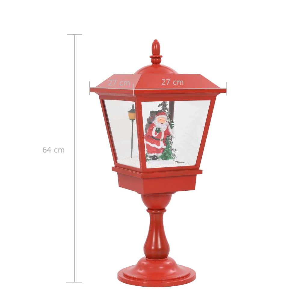 Lampada Natalizia a Piedistallo con Babbo Natale 64 cm LED